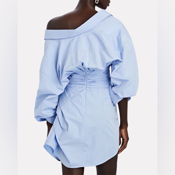 EUC ALEXANDER WANG Cinched Cotton Shirt Dress $795 0 - Picture 2 of 8